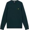 Lyle & Scott Maglione Crewneck lamswol Blend Jumper Kn921Vf.z56 , Blauw, Heren online kopen