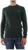 Lyle & Scott Maglione Crewneck lamswol Blend Jumper Kn921Vf.z56 , Blauw, Heren online kopen