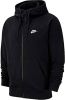 Nike Sudadera Hombre NSW Club Hoodie FZ FT , Zwart, Heren online kopen