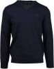 Polo Ralph Lauren trui donkerblauw effen merinowol v hals online kopen