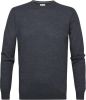 Profuomo Fijngebreide pullover in merino wolblend online kopen