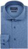 Profuomo Originale Slim Fit Jersey shirt donkerblauw, Melange online kopen