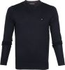 Tommy Hilfiger Regular Fit Trui ronde halsnachtblauw, Effen online kopen