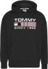Tommy Hilfiger Heren TJM Reg Athletic Logo Hoodie Tommy Jeans , Zwart, Heren online kopen