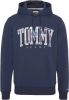 Tommy Hilfiger Regular fit hoodie met tartan logo applicatie online kopen