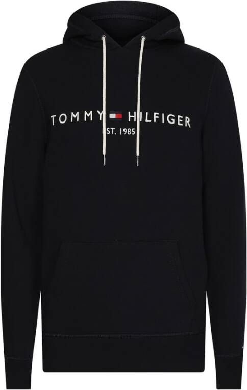 Tommy Hilfiger Herren Kapuzensweatshirt Logo Hoody , Zwart, Heren online kopen