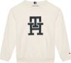 Tommy Hilfiger Witte Sweater Monogram Black Watch Sweatshirt online kopen