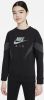 Nike Air Sweatshirt van sweatstof voor meisjes Black/Dark Smoke Grey online kopen