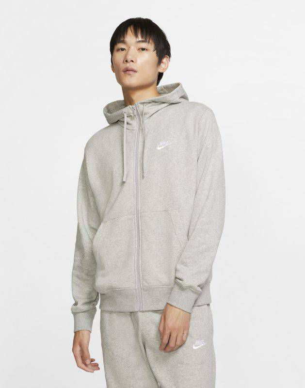 Nike Sportswear Club Hoodie met rits voor heren Grijs online kopen