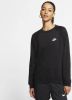 Nike Sportswear Essential Fleecetop met ronde hals voor dames Black Dames online kopen