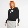 Nike Sportswear Essential Fleece sweatshirt met ronde hals voor dames Zwart online kopen