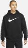 Nike sportswear repeat pullover fleece trui zwart/wit heren online kopen