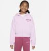 Nike Sportswear Trend Fleecehoodie met rits voor meisjes Roze online kopen