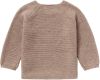 Noppies baby longsleeve Pino van biologisch katoen taupe melange online kopen