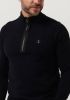 Butcher of Blue Clifden Halfzip pullover blauw 890 , Blauw, Heren online kopen