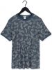Cast Iron Donkerblauwe T shirt Short Sleeve R neck Relaxed Fit Cotton Twill online kopen