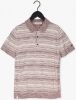 Cast Iron Zand Polo Short Sleeve Polo Cotton Slub Stripe Knitted Polo online kopen