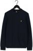 Lyle & Scott Maglione Crewneck lamswol Blend Jumper Kn921Vf.z56 , Blauw, Heren online kopen