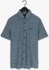 PME Legend Donkerblauwe Casual Overhemd Short Sleeve Shirt Print On Pique Jersey online kopen