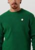 Scotch & Soda Groene Trui Rib knit Wool blend Crewneck Pullover online kopen
