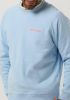 Scotch & Soda Lichtblauwe Sweater Unisex Crewneck Sweatshirt In Organic Cotton online kopen