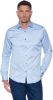 Cast Iron Long sleeve shirt comfort satin serenity Lange mouw Blauw online kopen