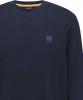 Hugo Boss sweater bordeaux effen katoen ronde hals online kopen