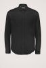 Cast Iron Long sleeve shirt comfort satin black Lange mouw Zwart online kopen