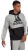Adidas Performance Senior hoodie grijs melange/zwart online kopen