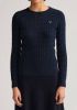 Gant Gebreide trui Stretch Cotton Cable C Neck online kopen