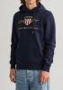 Gant hoodie donkerblauw 2047056 433 , Blauw, Heren online kopen