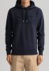 GANT Regular Fit Hooded Sweatshirt donkerblauw, Effen online kopen