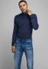 Jack & Jones Eemil knit roll neck pullover Gebreide Truien Blauw online kopen