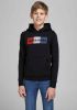 Jack & jones Jack&jones 12152841 Corp Logo Sweater Boy Black online kopen