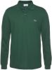 Lacoste Marl Petit Piqué Classic Fit Long Sleeve Polo , Groen, Heren online kopen