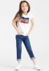 Levis Girls' Sportswear Logo T Shirt Junior White/Red/Navy Kind online kopen