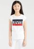 Levis Girls' Sportswear Logo T Shirt Junior White/Red/Navy Kind online kopen