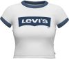 Levi's Het perfecte tee open veld vul Batwing 17369 1926 , Wit, Dames online kopen