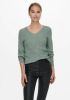 Only Trui met V hals ONLATIA L/S V NECKCUFF PULLOVER met ballonmouwen online kopen