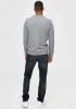 SELECTED HOMME sweater SLHJASON340 van biologisch katoen grijs melange online kopen
