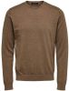 Selected Homme Fijngebreide pullover met ronde hals online kopen