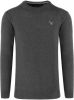 Gant Lamb Wol Sweater Melange , Grijs, Heren online kopen