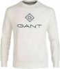 GANT Regular Fit Sweatshirt ronde halswit, Effen online kopen