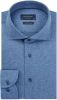 Profuomo Originale Slim Fit Jersey shirt donkerblauw, Melange online kopen