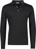 Brax Modern Fit Poloshirt lange mouw zwart, Effen online kopen