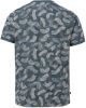Cast Iron Donkerblauwe T shirt Short Sleeve R neck Relaxed Fit Cotton Twill online kopen