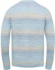 Cast Iron Lichtblauwe Trui Crewneck Cotton Slub Stripe online kopen