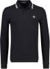 Fred Perry M3600 slim fit polo van piqu&#xE9; katoen met getipte details online kopen