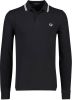 Fred Perry M3600 slim fit polo van piqu&#xE9; katoen met getipte details online kopen