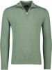 Gant Flamme Sweater met Rits Kalamata Green Heren online kopen